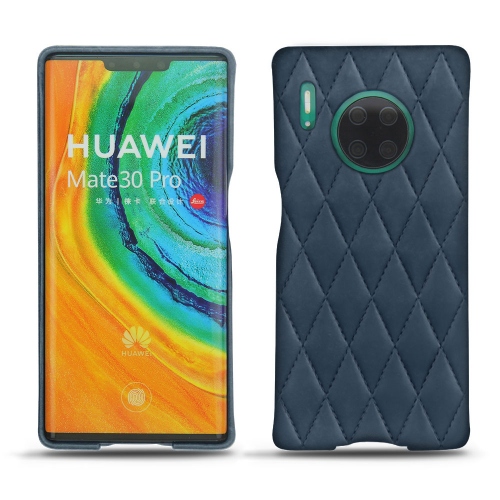 レザーケース Huawei Mate 30 ProJean vintage - Couture ( Pantone #2f414f  ) 