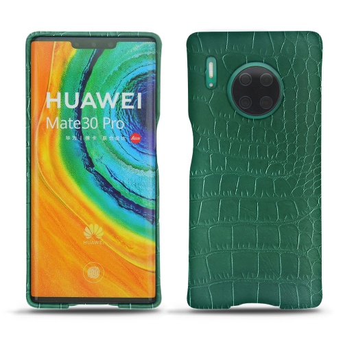 Custodia in pelle Huawei Mate 30 ProCrocodile pino ( Pantone #173F35 ) 