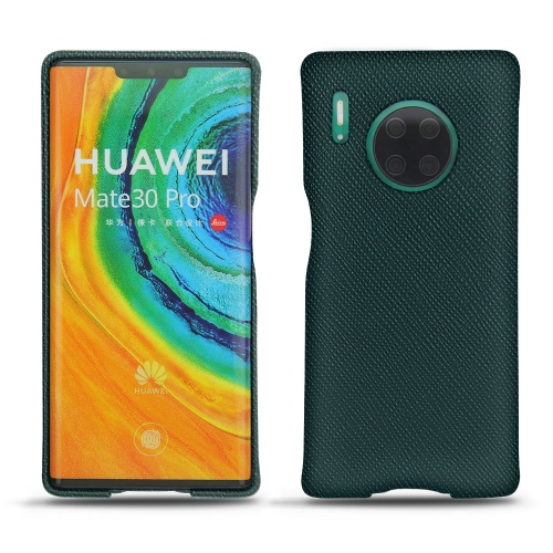가죽 커버 Huawei Mate 30 ProVert séduisant ( Pantone #1d3c34 ) 