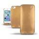 Housse cuir Apple iPhone 5S  - Or Maïa ( Bologna Hi Gloss Metallic - Pantone 871C ) 