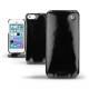 Housse cuir Apple iPhone 5S  - Onyx ( Bologna Hi Gloss - Black ) 