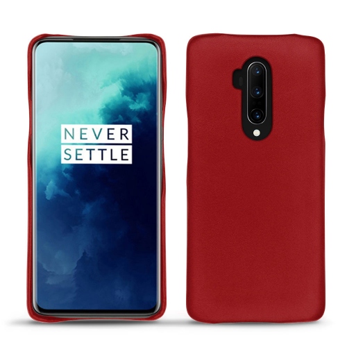 Protections en cuir - coques, housses, étuis - pour Oneplus 7T Pro par NoreveRouge ( Nappa - Pantone #d50032 ) 