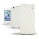 Apple iPhone 5S  leather case - Blanc - Couture ( Bologna - White ) 