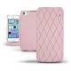 Housse cuir Apple iPhone 5S  - Rose - Couture ( Nappa - Pantone 2365C ) 