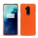 OnePlus 7T Pro leather cover - Orange fluo