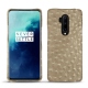 OnePlus 7T Pro leather cover - Autruche desert
