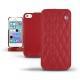Housse cuir Apple iPhone 5S  - Rouge - Couture ( Nappa - Pantone 199C ) 