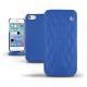 Housse cuir Apple iPhone 5S  - Bleu océan - Couture ( Nappa - Pantone 293C ) 