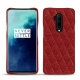 Capa em pele OnePlus 7T Pro - Tomate - Couture ( Pantone 187C ) 