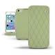 Housse cuir Apple iPhone 5S  - Vert olive - Couture ( Nappa - Pantone 578U ) 