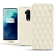 Custodia in pelle OnePlus 7T Pro - Blanc - Couture ( Bologna - White ) 
