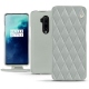 Custodia in pelle OnePlus 7T Pro - Gris - Couture ( Nappa - Pantone W428C ) 