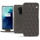 Housse cuir OnePlus 7T Pro - Anthracite - Couture ( Pantone 424C ) 