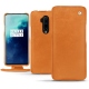 OnePlus 7T Pro leather case - Mandarine vintage ( Pantone 165C ) 