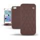 Apple iPhone 5S  leather case - Châtaigne - Couture ( Pantone 476C ) 
