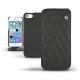 Apple iPhone 5S  leather case - Ebène - Couture ( Sleek P C12 - Black ) 