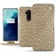 Funda de piel OnePlus 7T Pro - Autruche desert