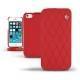 Housse cuir Apple iPhone 5S  - Tomate - Couture ( Pantone 187C ) 