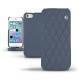 Housse cuir Apple iPhone 5S  - Indigo - Couture ( Pantone 303U ) 