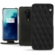 Housse cuir OnePlus 7T Pro - Negre poudro - Couture