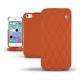 Apple iPhone 5S  leather case - Papaye - Couture ( Pantone 180C ) 