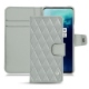 Housse cuir OnePlus 7T Pro - Gris - Couture ( Nappa - Pantone W428C ) 