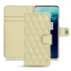 Housse cuir OnePlus 7T Pro - Beige - Couture ( Nappa - Pantone 7502C ) 