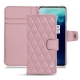 Housse cuir OnePlus 7T Pro - Rose - Couture ( Nappa - Pantone 2365C ) 