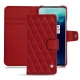 Housse cuir OnePlus 7T Pro - Rouge - Couture ( Nappa - Pantone 199C ) 