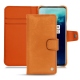 Housse cuir OnePlus 7T Pro - Mandarine vintage ( Pantone 165C ) 