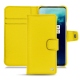 OnePlus 7T Pro leather case - Jaune fluo