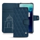 Housse cuir OnePlus 7T Pro - Blu mediterran - Couture