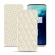 Custodia in pelle OnePlus 7T Pro - Blanc - Couture ( Bologna - White ) 