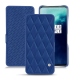 Capa em pele OnePlus 7T Pro - Bleu océan - Couture ( Nappa - Pantone 293C ) 
