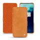 OnePlus 7T Pro leather case - Mandarine vintage ( Pantone 165C ) 