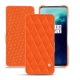Housse cuir OnePlus 7T Pro - Orange fluo - Couture
