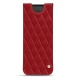 가죽 커버 Samsung Galaxy Fold - Rouge - Couture ( Nappa - Pantone 199C ) 