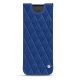 Custodia in pelle Samsung Galaxy Fold - Bleu océan - Couture ( Nappa - Pantone 293C ) 