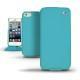Apple iPhone 5  leather case - Bleu fluo