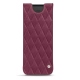 Pochette cuir Samsung Galaxy Fold - Prune vintage - Couture