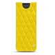 Pochette cuir Samsung Galaxy Fold - Jaune fluo - Couture