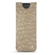Funda de piel Samsung Galaxy Fold - Autruche desert