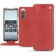 Sony Xperia 5 leather case - Cerise vintage ( Pantone 185C ) 