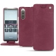 Custodia in pelle Sony Xperia 5 - Prune vintage ( Pantone 512C ) 