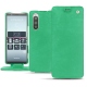 Housse cuir Sony Xperia 5 - Menthe vintage ( Pantone 562C ) 