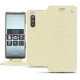 Custodia in pelle Sony Xperia 5 - Ivoire ( Sleek P C12 - White ) 