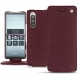Housse cuir Sony Xperia 5 - Lie de vin ( Pantone 5115C ) 