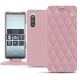 Capa em pele Sony Xperia 5 - Rose - Couture ( Nappa - Pantone 2365C ) 