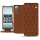 Funda de piel Sony Xperia 5 - Marron - Couture ( Nappa - Pantone 1615C ) 