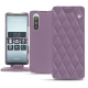 Lederschutzhülle Sony Xperia 5 - Lilas - Couture ( Nappa - Pantone 2645U ) 